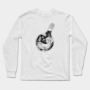 Whale in a Bottle Long Sleeve T-Shirt